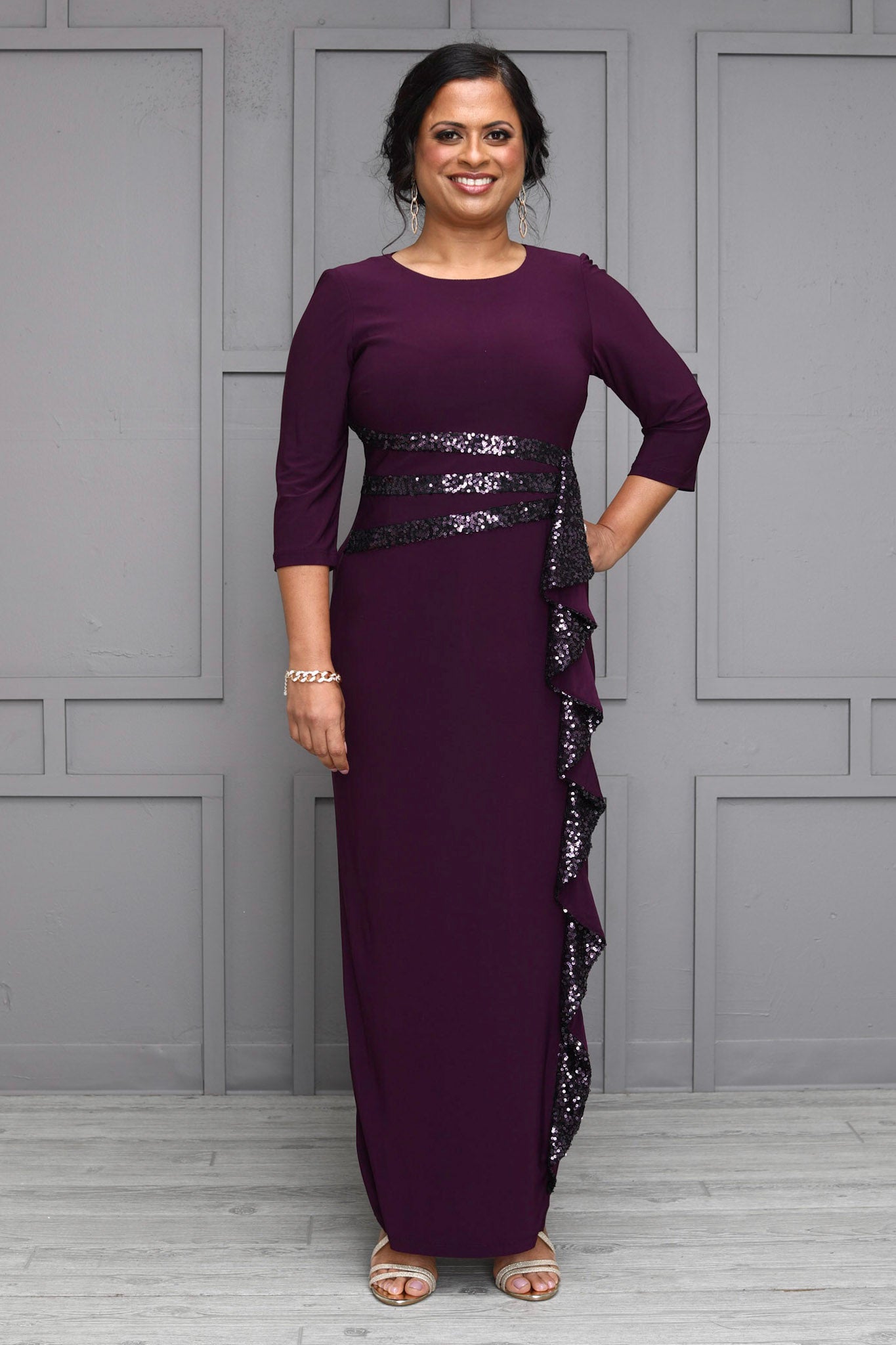 plum mother of the bride dresses